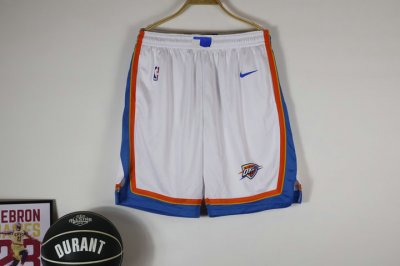 NBA OKC Thunder 23-24 Association Edition shorts blanc